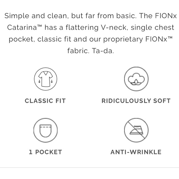 Capri Blue Small Catrina scrub top - Picture 8 of 8